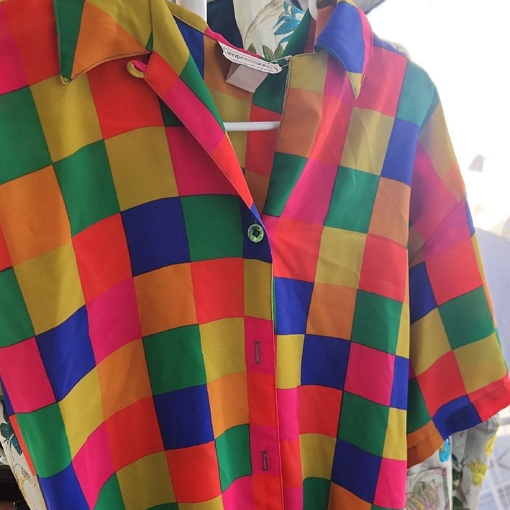 Impressions Multicolor Checkered Shirt